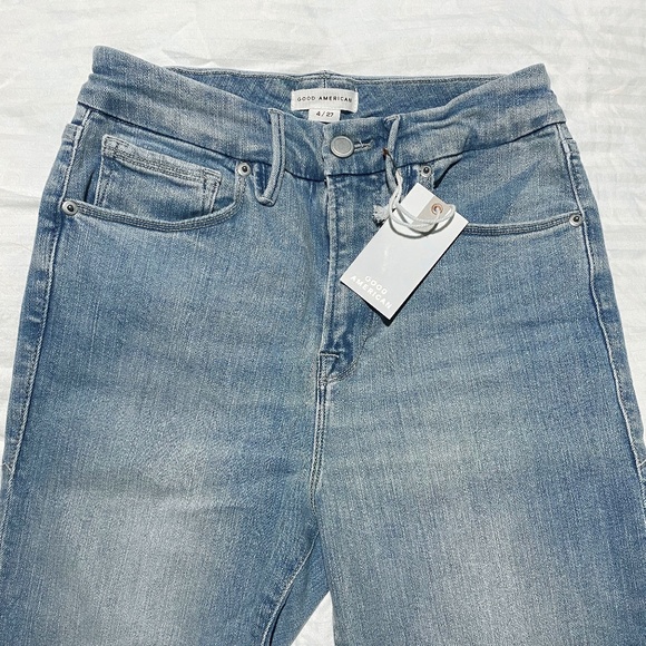 GOOD AMERICAN GOOD WAIST SKINNY JEANS High Waist Flat Tummy SIZE 4 - Picture 7 of 8